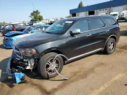 Salvage cars for sale at Woodhaven, MI auction: 2012 Dodge Durango SXT