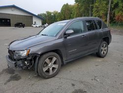 Salvage cars for sale at East Granby, CT auction: 2016 Jeep Compass Latitude