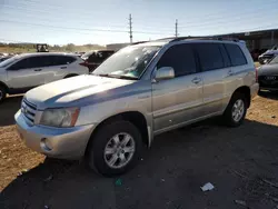 Salvage cars for sale at Colorado Springs, CO auction: 2003 Toyota Highlander Limited