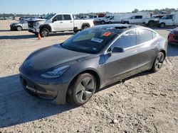 Salvage cars for sale at Houston, TX auction: 2019 Tesla Model 3