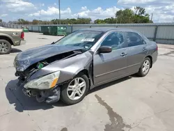 Salvage cars for sale at Wilmer, TX auction: 2007 Honda Accord EX