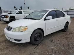 Salvage cars for sale at Mercedes, TX auction: 2004 Toyota Corolla CE