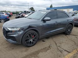 Salvage cars for sale at Woodhaven, MI auction: 2019 Audi Q8 Prestige S-Line