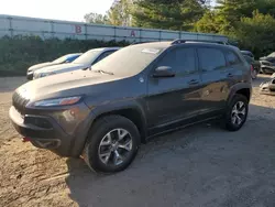 Jeep salvage cars for sale: 2015 Jeep Cherokee Trailhawk