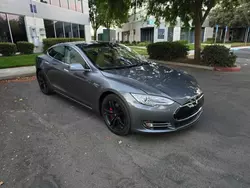 Salvage cars for sale at Antelope, CA auction: 2014 Tesla Model S