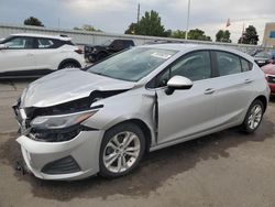 Salvage cars for sale at Littleton, CO auction: 2019 Chevrolet Cruze LT