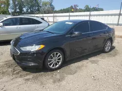 Salvage cars for sale at Spartanburg, SC auction: 2017 Ford Fusion SE