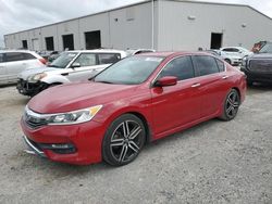 Salvage cars for sale at Jacksonville, FL auction: 2017 Honda Accord Sport