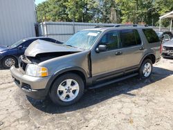 Salvage cars for sale at Austell, GA auction: 2003 Ford Explorer XLT