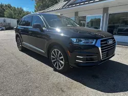 Salvage cars for sale at North Billerica, MA auction: 2017 Audi Q7 Premium Plus