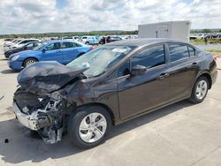 2013 Honda Civic LX en venta en Grand Prairie, TX