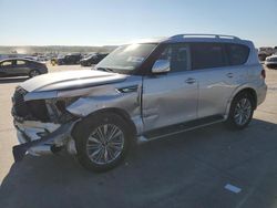 Salvage cars for sale at Grand Prairie, TX auction: 2019 Infiniti QX80 Luxe