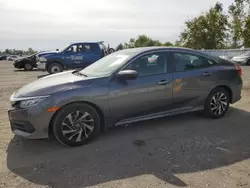 Salvage cars for sale at London, ON auction: 2016 Honda Civic EX