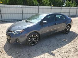 Salvage cars for sale at Harleyville, SC auction: 2016 Toyota Corolla L