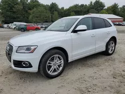 Salvage cars for sale at Mendon, MA auction: 2014 Audi Q5 TDI Premium Plus