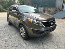 Salvage cars for sale at North Billerica, MA auction: 2015 KIA Sportage LX