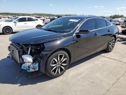 Salvage cars for sale at Grand Prairie, TX auction: 2024 Chevrolet Malibu RS