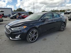 Ford salvage cars for sale: 2019 Ford Fusion Titanium