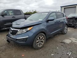 Salvage cars for sale at Duryea, PA auction: 2015 KIA Sportage LX