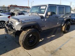 Jeep salvage cars for sale: 2015 Jeep Wrangler Unlimited Rubicon