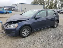 Salvage cars for sale at Arlington, WA auction: 2016 Volkswagen Golf S/SE