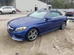 Salvage cars for sale at Seaford, DE auction: 2017 Mercedes-Benz C 300 4matic