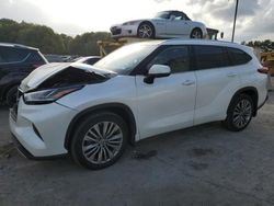 Toyota salvage cars for sale: 2021 Toyota Highlander Platinum