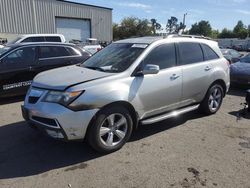 Salvage cars for sale at Woodburn, OR auction: 2011 Acura MDX Technology