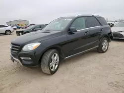 Salvage cars for sale at Amarillo, TX auction: 2015 Mercedes-Benz ML 350 4matic