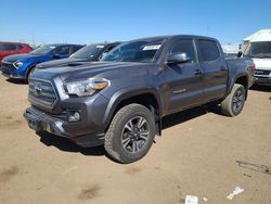 Salvage cars for sale at Brighton, CO auction: 2017 Toyota Tacoma Double Cab