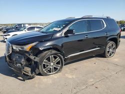 Salvage cars for sale at Grand Prairie, TX auction: 2018 GMC Acadia Denali