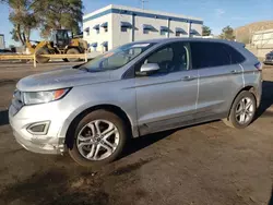 Salvage cars for sale at Albuquerque, NM auction: 2017 Ford Edge Titanium