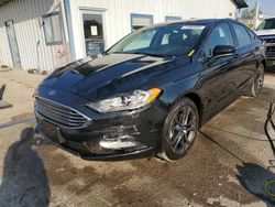 Salvage cars for sale at Pekin, IL auction: 2018 Ford Fusion SE