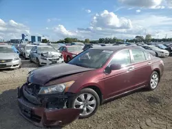 Salvage cars for sale at Des Moines, IA auction: 2008 Honda Accord EXL