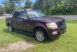 Ford salvage cars for sale: 2007 Ford Explorer Sport Trac Limited