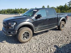 Salvage cars for sale at Windham, ME auction: 2018 Ford F150 Raptor