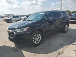 Salvage cars for sale at Grand Prairie, TX auction: 2020 Chevrolet Traverse LS