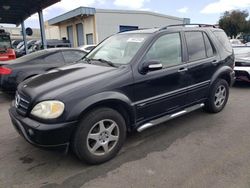 Mercedes-Benz salvage cars for sale: 2002 Mercedes-Benz ML 500