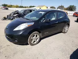 Salvage cars for sale at Sacramento, CA auction: 2013 Nissan Leaf S