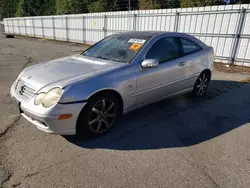 Mercedes-Benz salvage cars for sale: 2003 Mercedes-Benz C 230K Sport Coupe