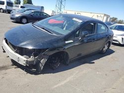 Salvage cars for sale at Hayward, CA auction: 2013 Honda Civic Hybrid L