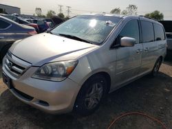 Salvage cars for sale at Elgin, IL auction: 2007 Honda Odyssey EXL