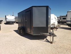 Salvage trucks for sale at Andrews, TX auction: 2024 Tjcw Trailer