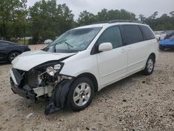 Salvage cars for sale at Houston, TX auction: 2009 Toyota Sienna XLE