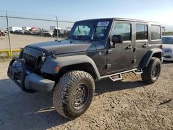 Salvage cars for sale at Houston, TX auction: 2017 Jeep Wrangler Unlimited Sport