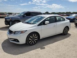 Salvage cars for sale at San Antonio, TX auction: 2015 Honda Civic EXL