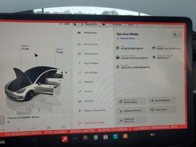 2022 Tesla Model 3