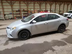 Salvage cars for sale at London, ON auction: 2015 Toyota Corolla L