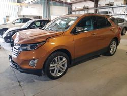 Salvage cars for sale at Eldridge, IA auction: 2018 Chevrolet Equinox Premier