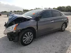 Salvage cars for sale at New Braunfels, TX auction: 2015 Nissan Sentra S